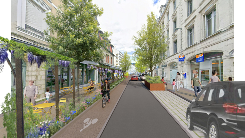 Vue avenue Victor Hugo